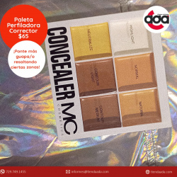 Paleta perfiladora/ Corrector. - Concealer-. 6 tonos, escala de color café.