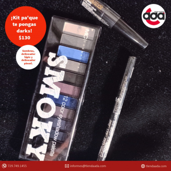 Kit para los ojos dark. Sombras y delineadores